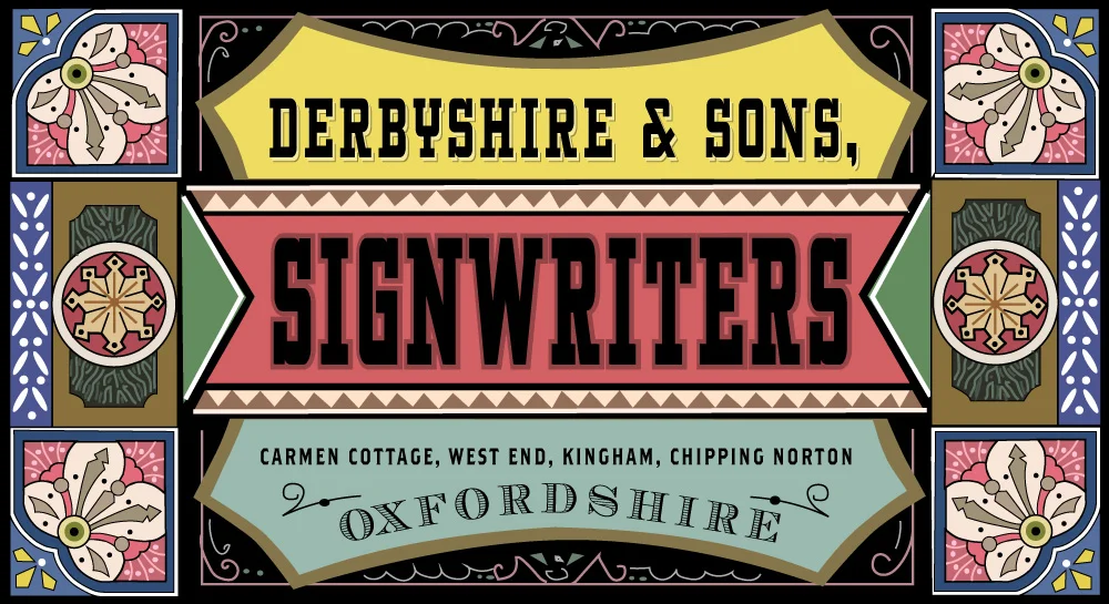 oxford signwriting company logo derbyshire and sons
